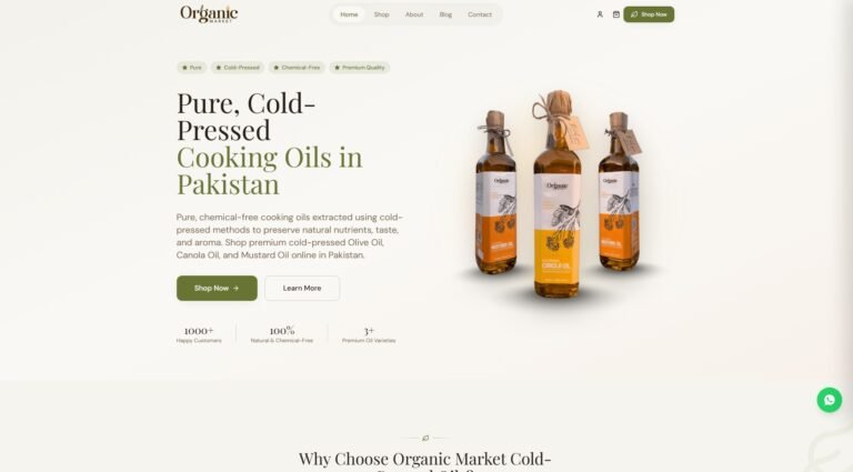 Organic Market website