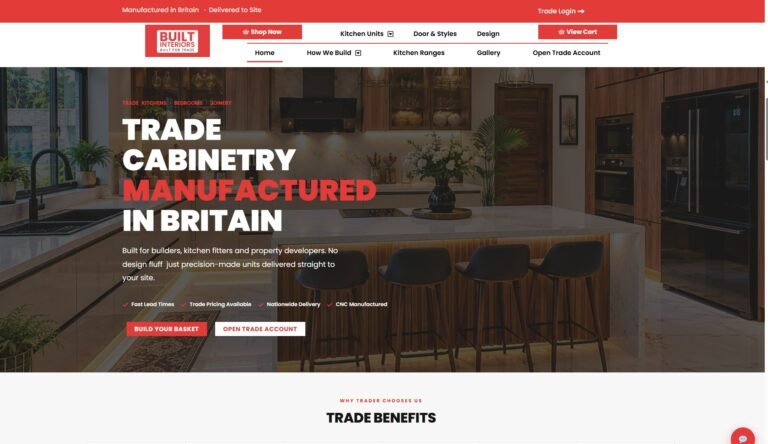 Built Interiors website