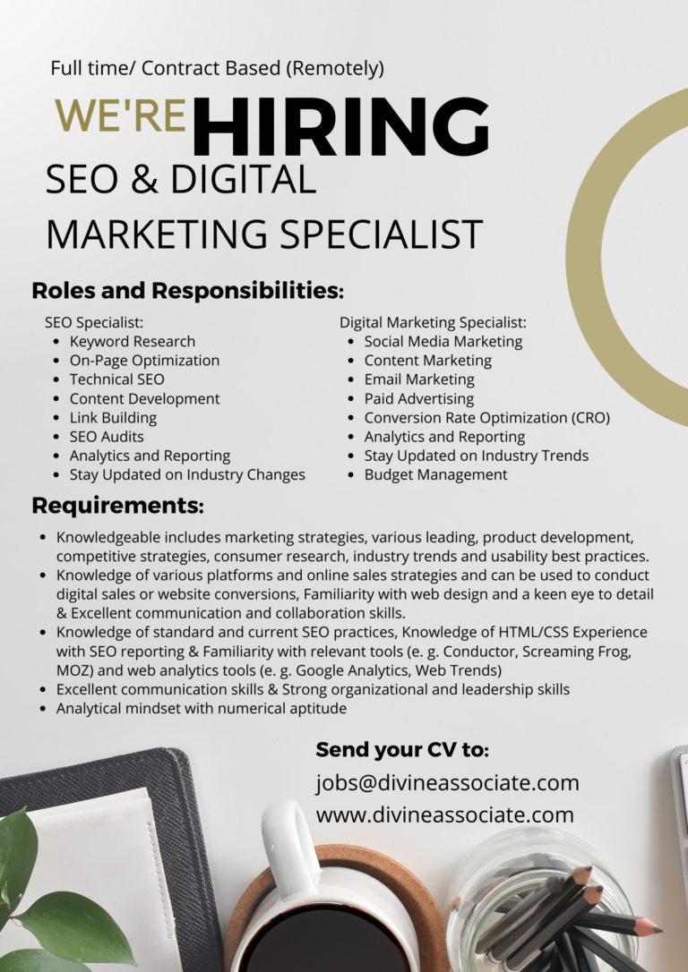 SEO Digital Marketing Specialist
